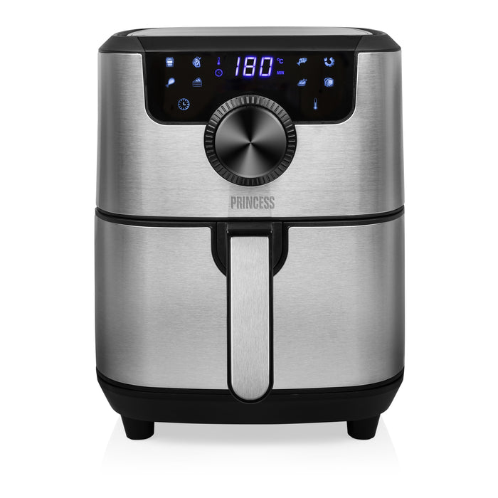 EAN 8713016091499 - Princess 182033 Sencillo 4,5 L Independiente 1500 W Freidora de aire caliente Plata imagen 3