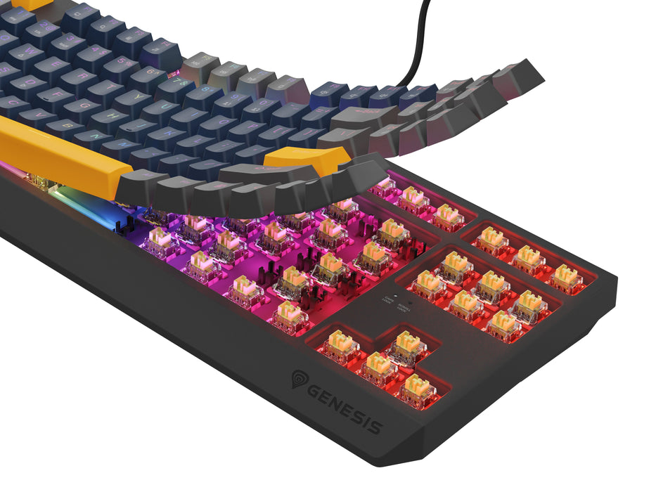 EAN 5901969444445 - GENESIS Thor 230 TKL Naval Blue Positive Outemu Panda teclado Juego USB + RF Wireless + Bluetooth QWERTY  imagen 15