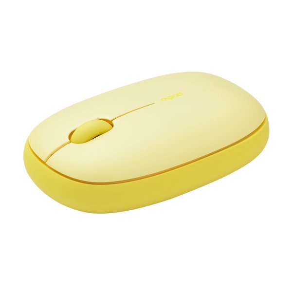 Ratón  Rapoo M660  Multimodo Inalámbrico Silencioso Amarillo