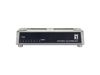 Level One Switch No Gestion 8 Puertos 10/100  Mini No Rack Base Magnetica