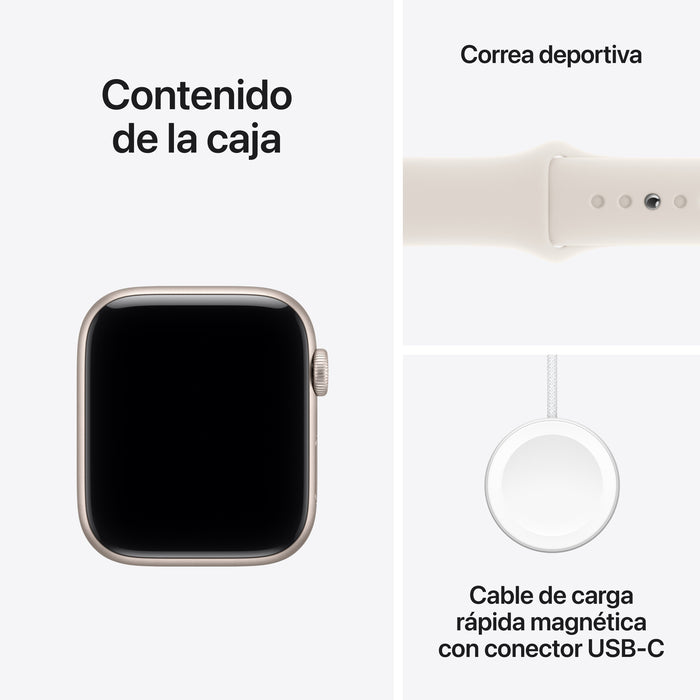 EAN 0195950387735 - Apple Watch SE (3nd generation) OLED 44 mm Digital 368 x 448 Pixeles Pantalla táctil Beige Wifi GPS (saté imagen 8