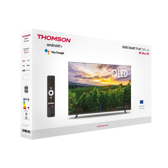 Televisor 43 Thomson 43qa2s13 Qled 4k  3840x2160 Smart Tv  4xhdmi Audio 16w Vesa 200x200
