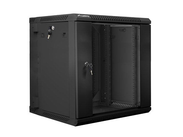 EAN 5901969403947 - Lanberg WF02-6612-10B armario rack 12U Bastidor de pared Negro imagen 2