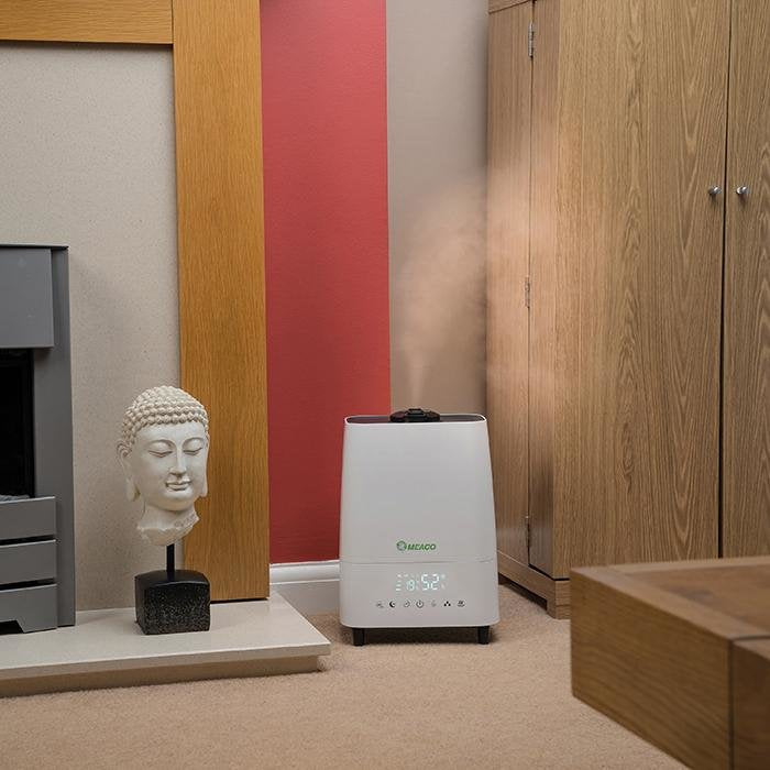 Humidificador Meaco Deluxe 202  Ultrasónico De Alta Gama Con Purificador De Aire Integrado, Humidificador Silencioso Para Dormitorio, Oficina Y Hogar, Control De Humedad Y Bajo Consumo