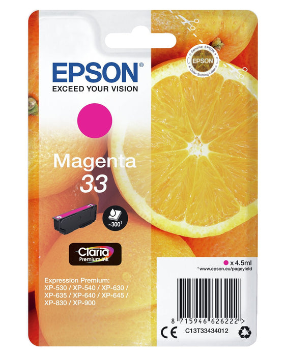 Cartucho Naranjas Tinta Claria Premium Magenta