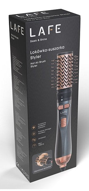 EAN 5907512875131 - Lafe LAFLOK47536 Utensilio de peinado Cepillo de aire caliente Vapor Negro 1200 W imagen 4