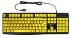 EAN 3521350020762 - Geemarc Telecom 3521350020762 teclado Universal USB QWERTY Negro, Amarillo imagen 1