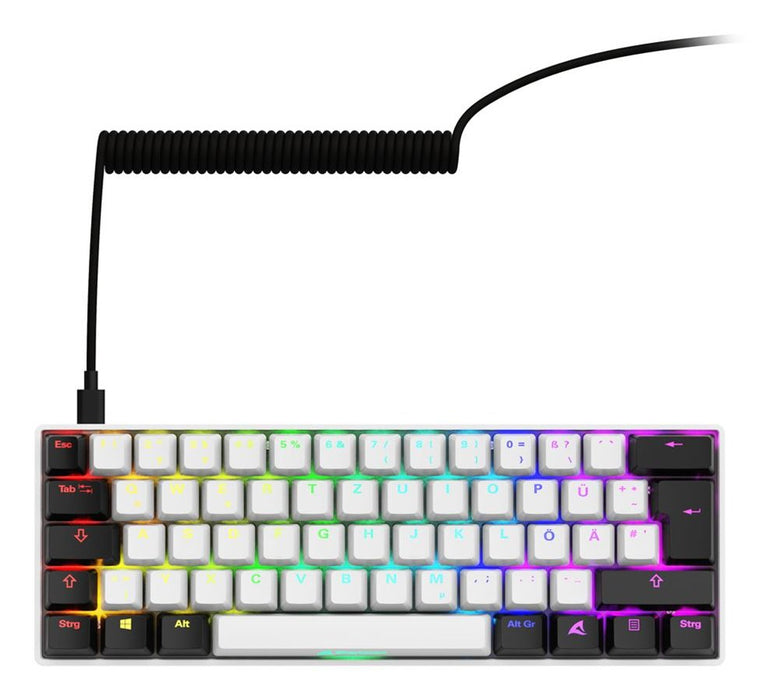 EAN 4044951041886 - Sharkoon SGK50 S4 teclado Hogar USB QWERTZ Alemán Blanco imagen 2