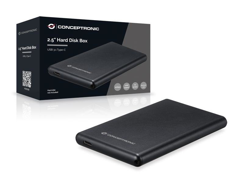EAN 4015867207901 - Conceptronic HDE02B caja para disco duro externo Caja de disco duro (HDD) Negro 2.5" imagen 4