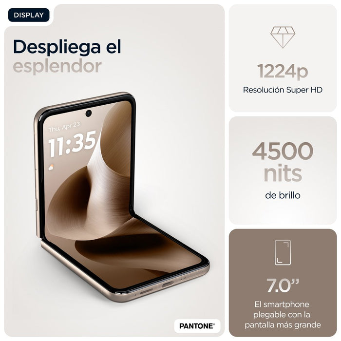 EAN 840023293238 - Motorola razr 60 ultra 17,7 cm (6.96") SIM doble Android 15 5G USB Tipo C 16 GB 512 GB 4700 mAh Madera imagen 35