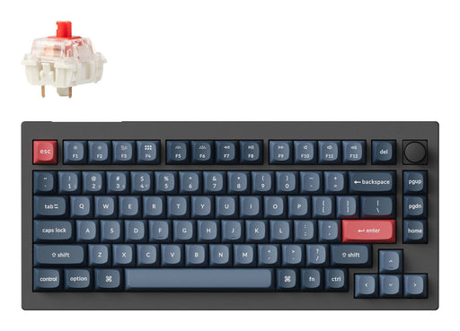 EAN 4894979000927 - Keychron V1 Max teclado Universal USB + RF Wireless + Bluetooth QWERTY Español Negro, Gris imagen 1