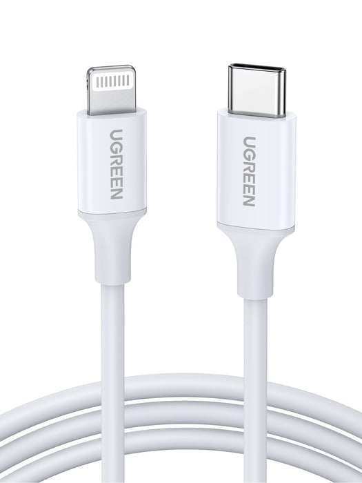 EAN 6957303814930 - Ugreen 10493 cable de conector Lightning 1 m Blanco imagen 3