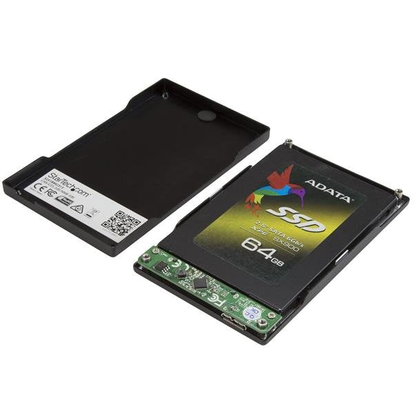 Startech.Com Caja De Aluminio Usb 3.1 (10gbps) De 1 Bahía De 2 5 Pulgadas Para Discos Duros Sata Iii Caja De Almacenamiento 2.5" Sata 6gb/S Usb 3.1 (Gen 2) Negro Para P/N: Bndtbusb3142 Pexus313ac2v Pexusb311a1e Pexusb311ac2 Pexusb312a2 Pe