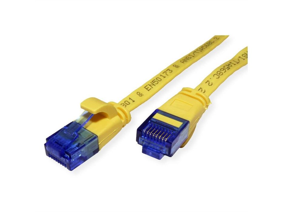 Value Cable De Red Cat.6a (Class Ea) Utp, Extra-Flach, Gelb, 1,5 M