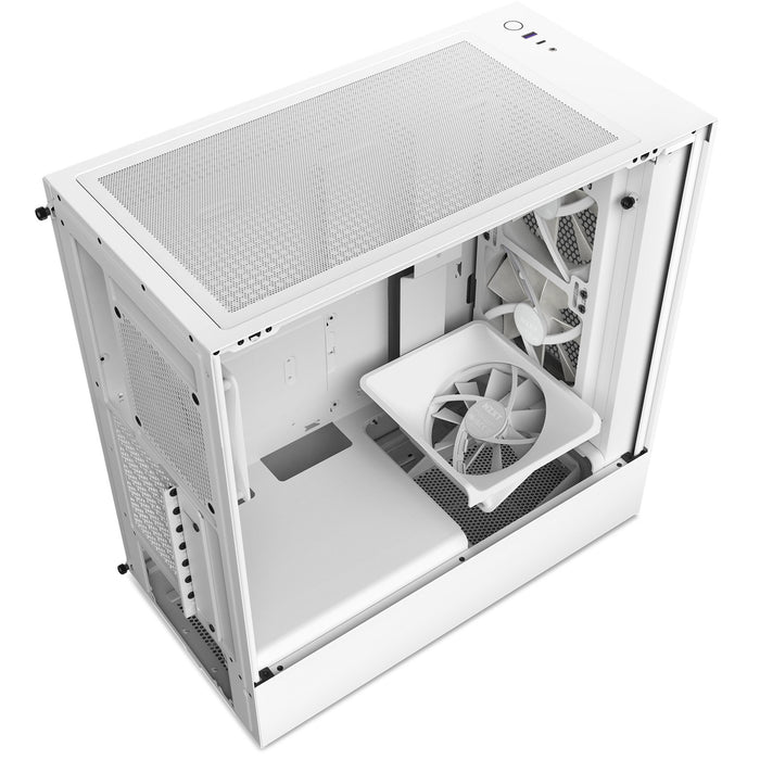 EAN 5056547203560 - NZXT H5 Flow RGB Midi Tower Blanco imagen 4