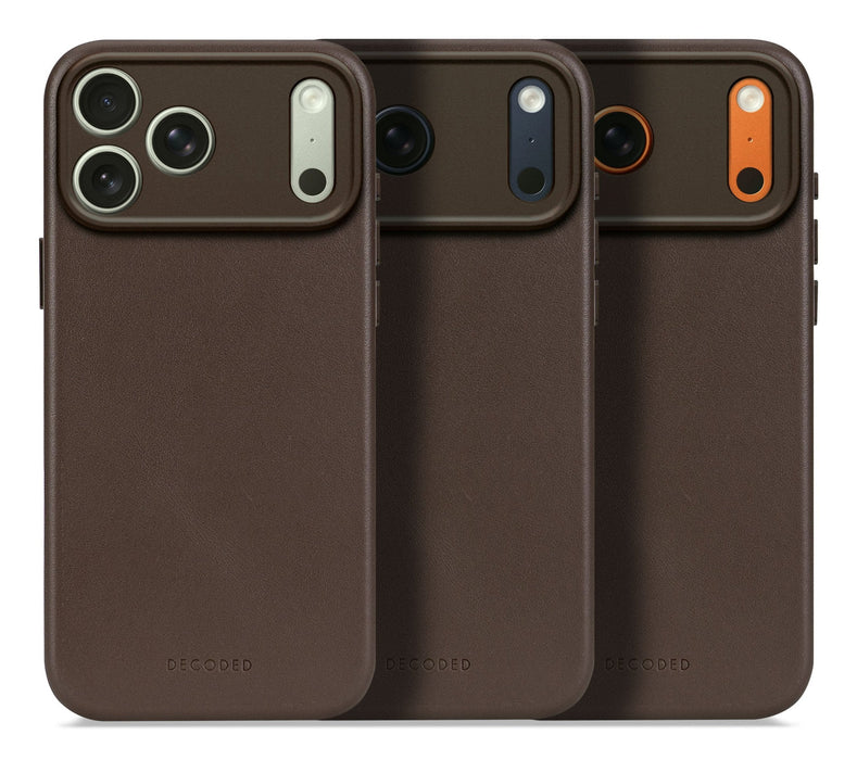 Decoded Leather Backcover Iphone 17 Pro Chocolate Brown