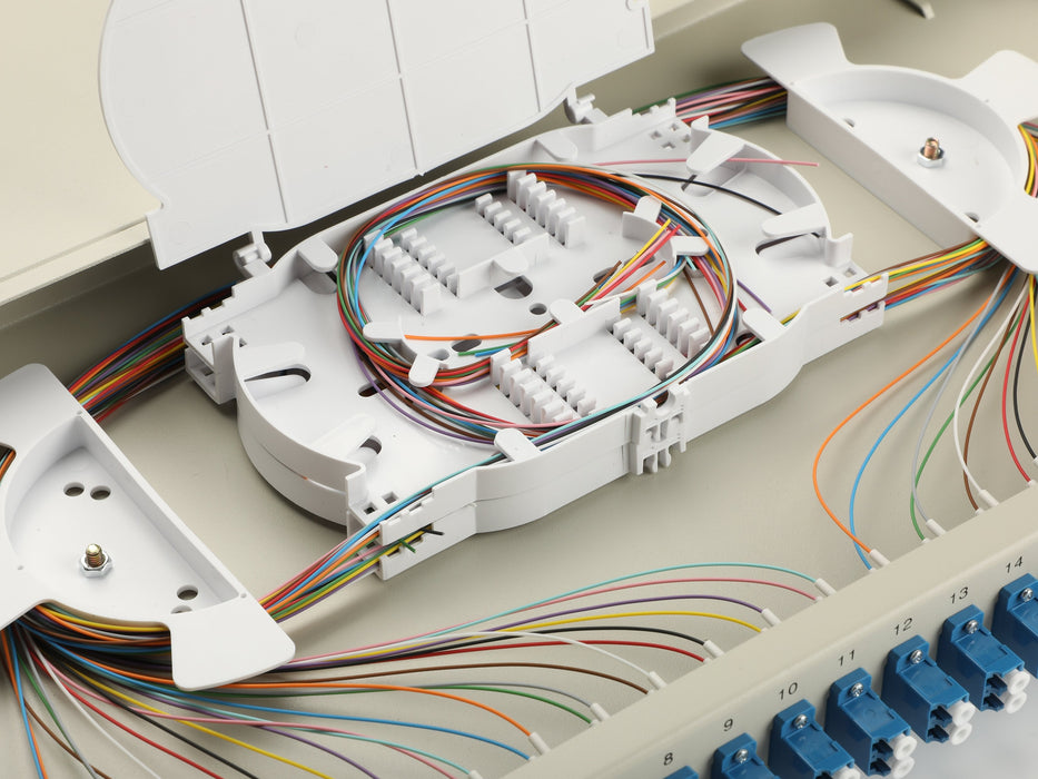 Equip Lwl-Spleisskamen 24-Port Lc-Duplex Os2 1u Komplett Gr