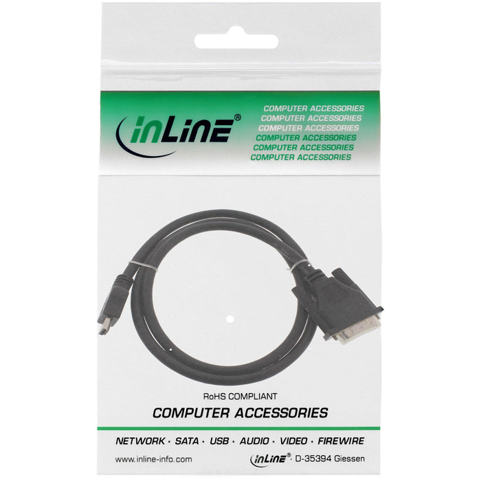 Inline Hdmi-Dvi Cable Hdmi Macho A Dvi Macho 18+1 Negro 1m