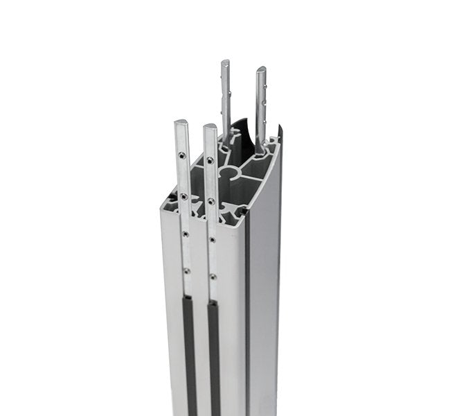 B-Tech Stütze Vertikal 0.6m Negro Aluminium
