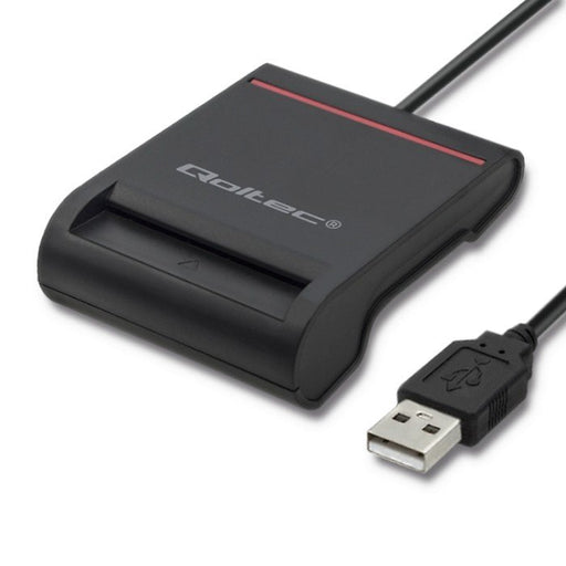 EAN 5901878506425 - Qoltec 50642 lector de tarjeta magnética USB Negro imagen 1