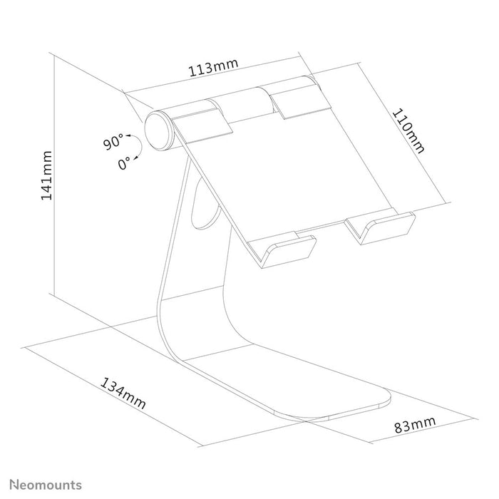 EAN 8717371448462 - Neomounts DS15-050SL1 soporte de seguridad para tabletas Plata 27,9 cm (11") imagen 10