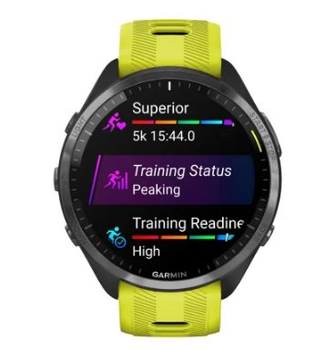 Smartwatch Garmin Forerunner 965 (1.4") Amoled 47 Mm Digital 454 X 454 Pixeles Pantalla Táctil Amarillo Wifi Gps (Satélite)