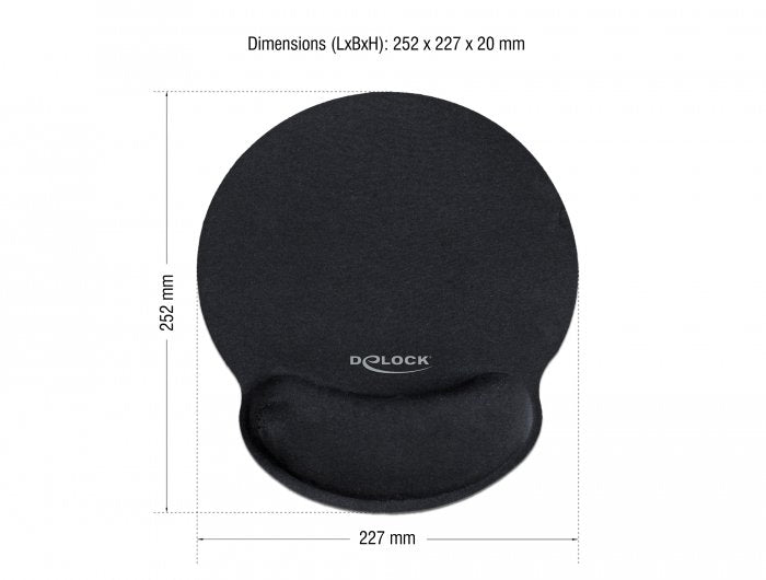 EAN 4043619125593 - DeLOCK 12559 alfombrilla para ratón Negro imagen 2