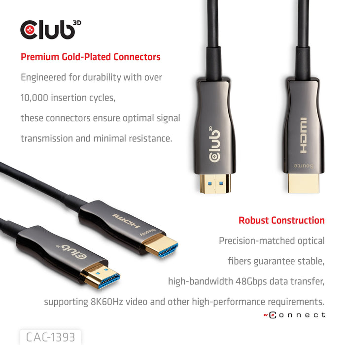 EAN 8719214473464 - CLUB3D CAC-1393 cable HDMI 50 m HDMI tipo A (Estándar) Negro imagen 4