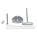 EAN 0698833058376 - Ergotron 98-034 kit de montaje Acero inoxidable Acero imagen 1