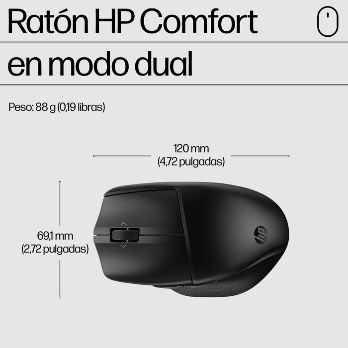 EAN 0197498230603 - HP 680 Comfort Dual-Mode Keyboard and Mouse Combo teclado Ratón incluido Hogar RF Wireless + Bluetooth Ne imagen 2