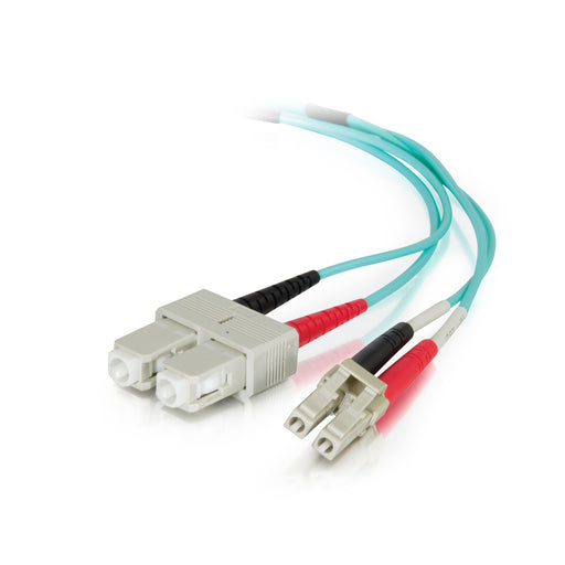EAN 0757120855323 - C2G 85532 Cable de fibra óptica e InfiniBand 2 m LC SC OFNR Color aguamarina imagen 1