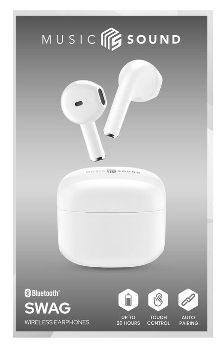 Cellularline Ms Auricular  Swag Tws Bt Bianco