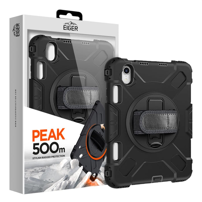 Funda Reforzada 3m Con Asa 360 + Stand + Bandouliere Para Apple Ipad Mini 6 (2021 - 2023) / Mini 7 (2024) - Eiger®