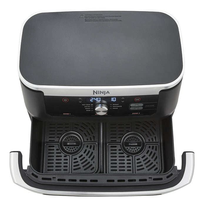 EAN 0622356270373 - Ninja AF500EU freidora Doble 10,4 L Independiente 2470 W Freidora de aire caliente Negro, Acero inoxidabl imagen 6