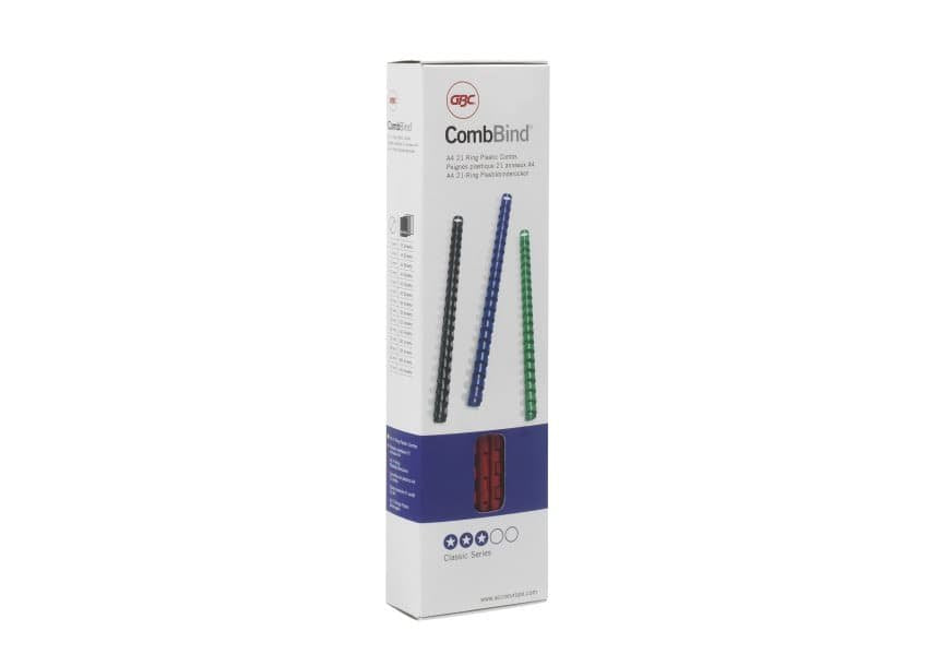 Gbc Combbind - 10 Mm - 21 Anillas - A4 (210 X 297 Mm)