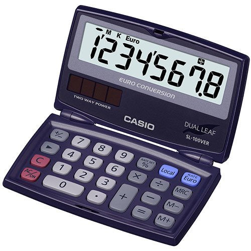 EAN 4971850188773 - Casio SL-100VER calculadora Bolsillo Pantalla de calculadora Azul imagen 1