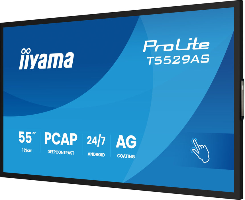 EAN 4948570125586 - iiyama T5529AS-B1AG pantalla de señalización Panel plano interactivo 138,7 cm (54.6") LED Wifi 500 cd / m imagen 9
