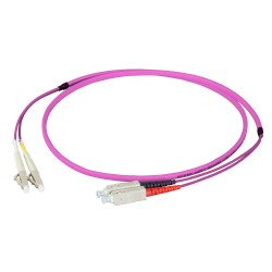 Efb Duplex Cable De Red Flat-Twin Lc-Sc Om4 40m Lszh 3x5mm Violeta