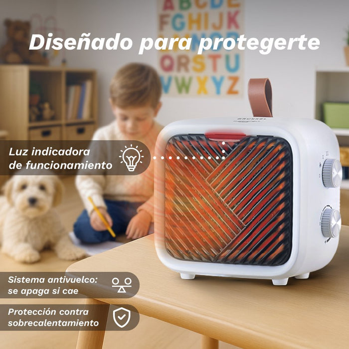 Calefactor Grunkel Cf-1500cm 1500w Termostato Regulable