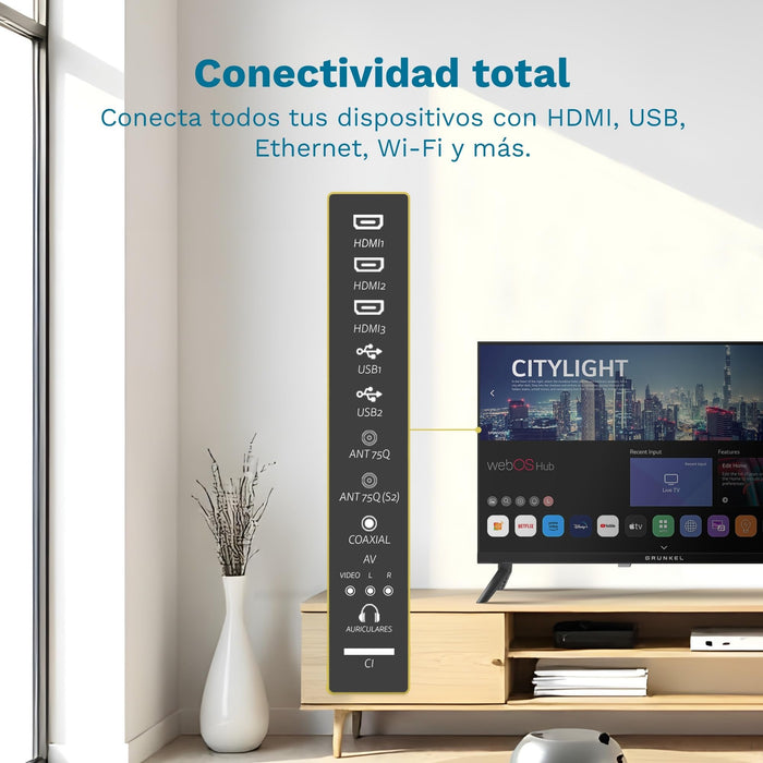 Televisor Grunkel Led-24pbw 24' Hd Smart Tv Wifi