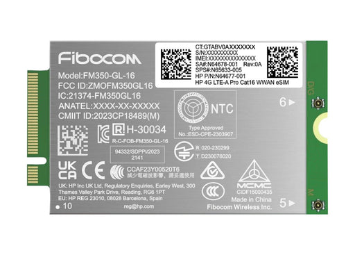 EAN 198701332886 - HP 4G LTE-A Pro Cat16 WWAN tarjeta y adaptador de interfaz imagen 1