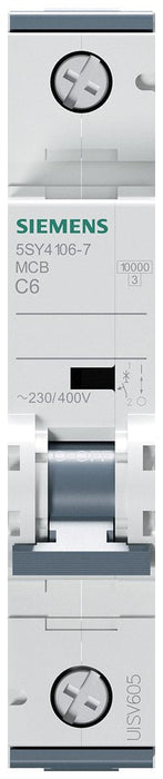 Siemens Automat C 6a 5sy41067 230 400v 10ka 1p