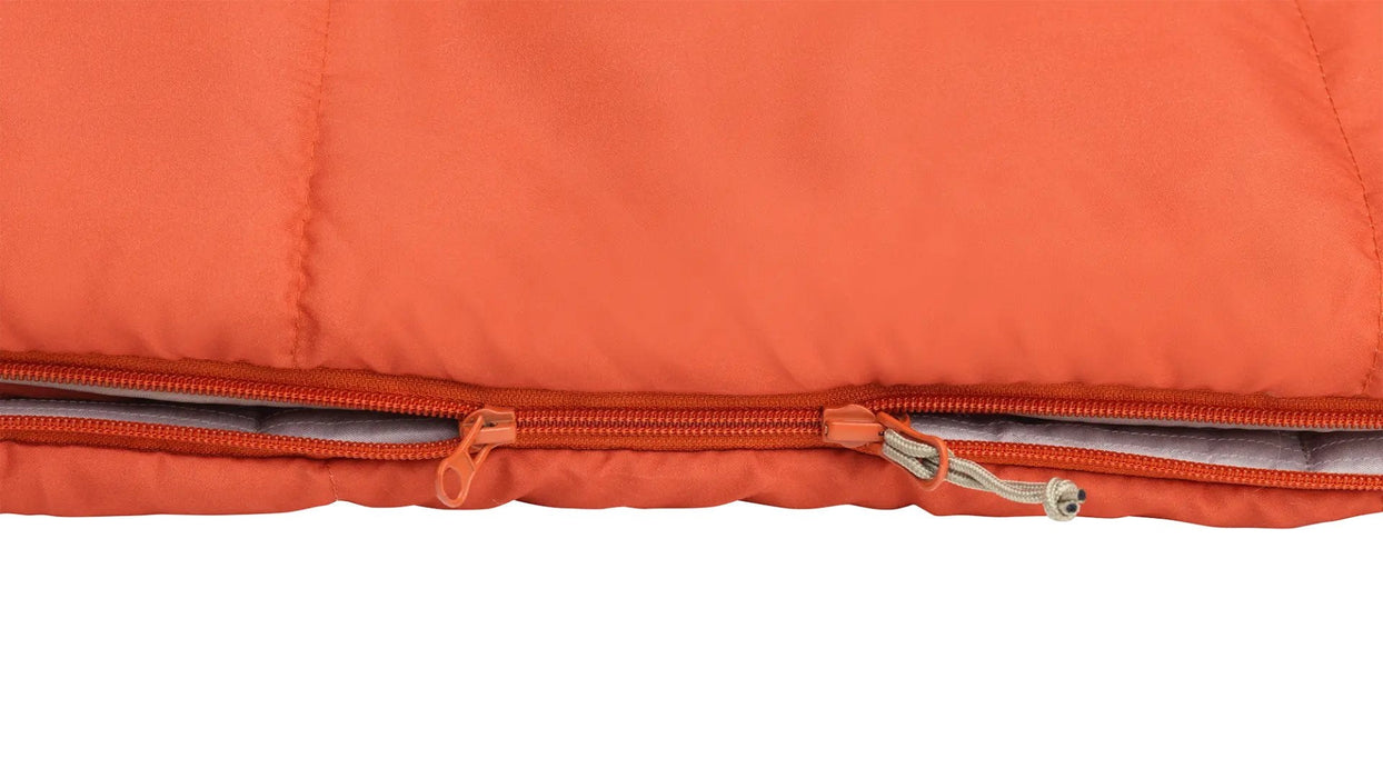 Outwell Campion Lux Sleeping Bag, Left Zipper, Orange