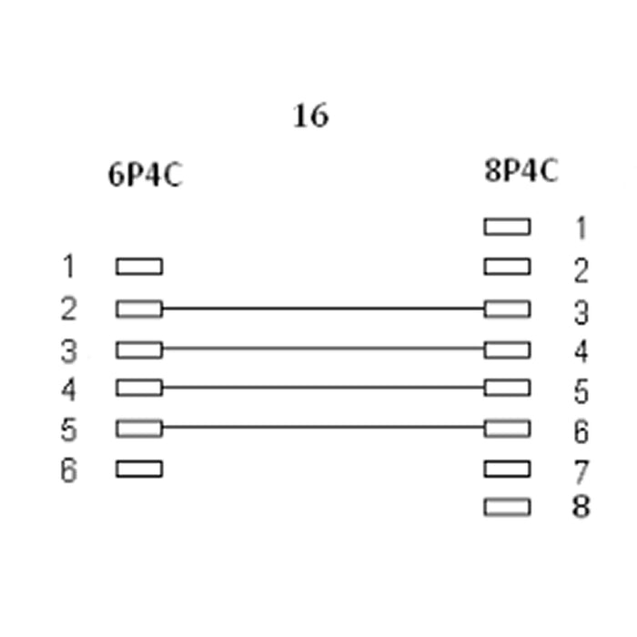 Cable Modular Inline Rj45 A Rj11 8p4c A 6p4c Macho A Macho 10m