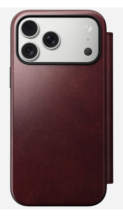 Nomad Modern Leather Folio Iphone 17 Pro Max Burgundy H.