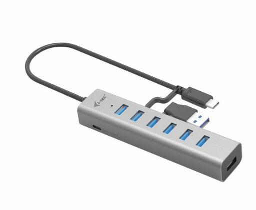 EAN 8595611705809 - i-tec C31HUBMETAL703 hub de interfaz USB 3.2 Gen 1 (3.1 Gen 1) Type-C 5000 Mbit/s Gris imagen 2