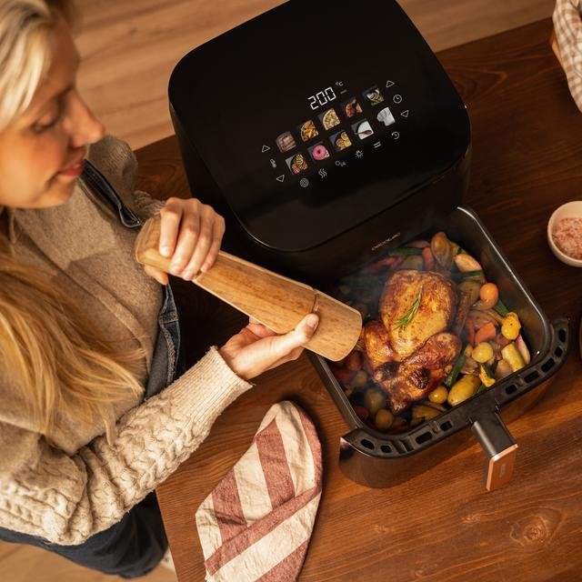 Freidora De Aire Cecotec Cecofry&Grill Smokin' 6500 Sencillo 6,5 L Independiente 2200 W  Negro, Marrón
