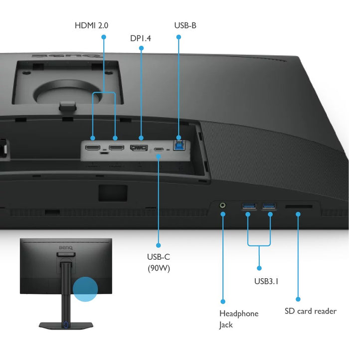 EAN 4718755097409 - BenQ SW272QN pantalla para PC 68,6 cm (27") 2560 x 1440 Pixeles Wide Quad HD LED Negro imagen 6