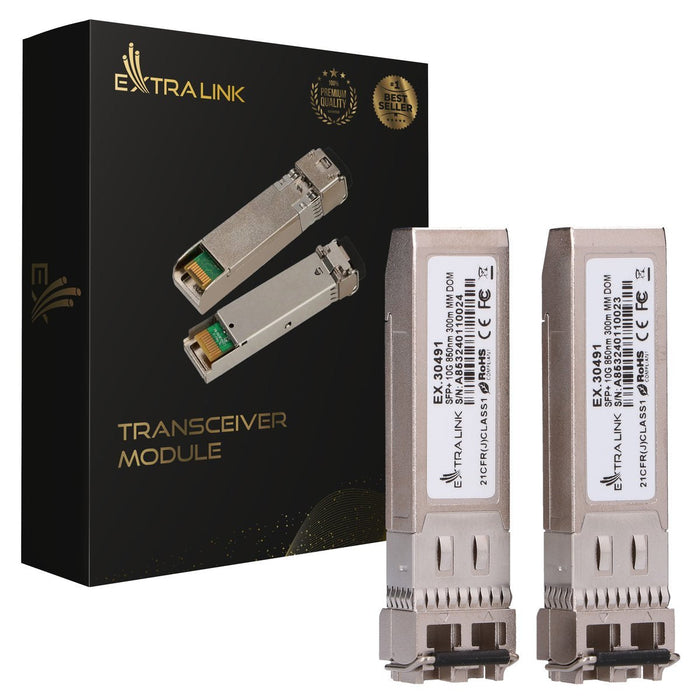 Extralink Sfp+ 10g 850nm Mm 300m 2-Pack