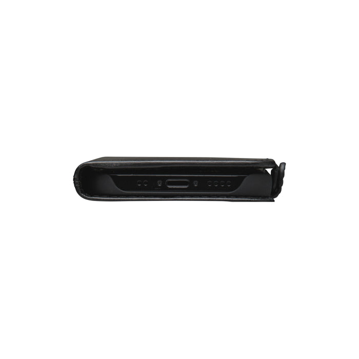 Dbramante1928 Copenhagen Slim Funda Con Tapa Para Teléfono Móvil Cuero De Grano Entero Negro Para Apple Iphone 12 Mini